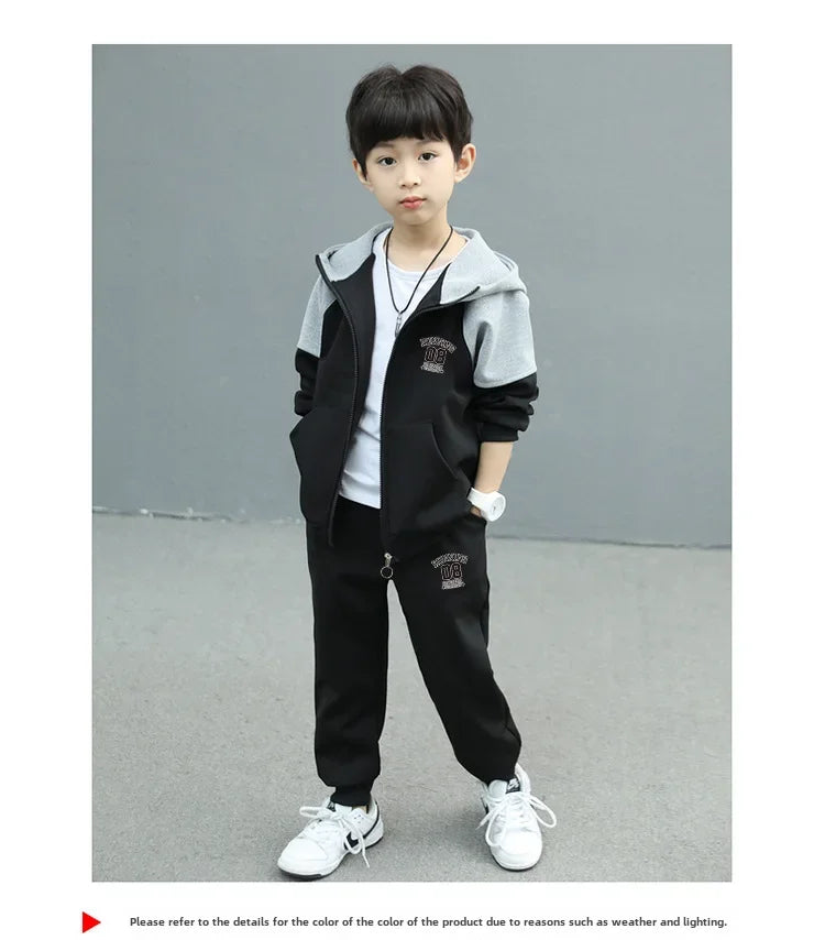 Boys Spring/autumn 2024 New Arrival Fashionable Baby Trendy Brand 2-piece Set Cool Kids Clothes For Little Ones