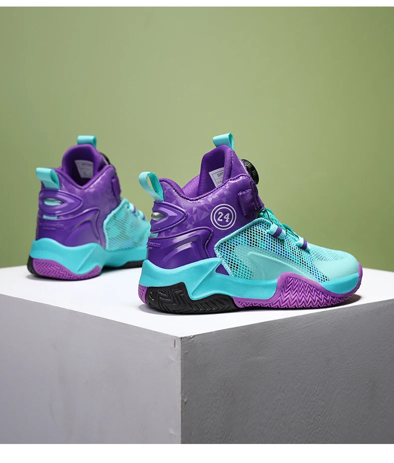 2025 New Children's Basketball Sports Shoes for Boys High Quality Running Kids Shoes Child Sneakers Non-Slip School Shoes