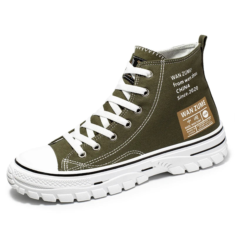 Classic Vulcanized Casual Canvas Platform Shoes Women Men High Top Sneakers  Fashion Breathable Comfortable Sport Korean