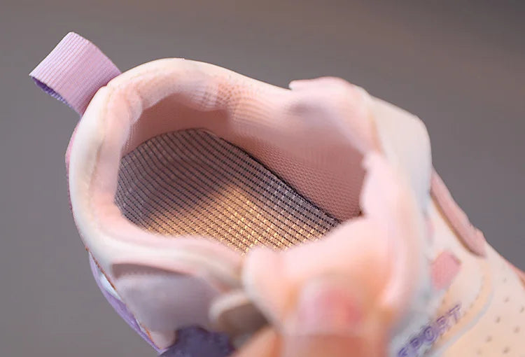 Kids Sports Shoes Children Casual Sneakers Anti Slip Soft Soles Breathable Lightweight Baby Walking Shoes Boys Girls Board Shoes