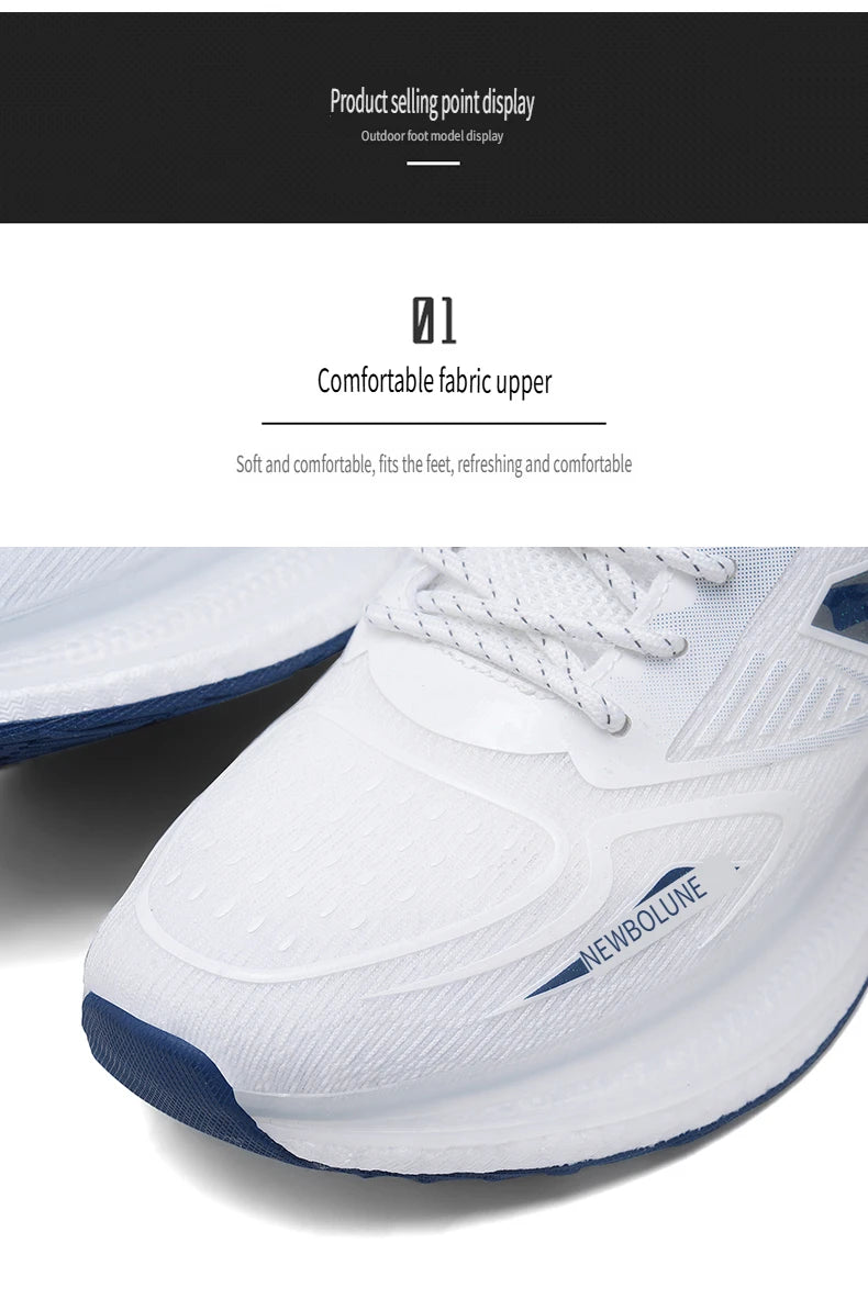 Sports Shoes for Men Mesh Breathable Comfortable Outdoor Sports Trendy Lace-up Sneakers 2025 New Casual Running Shoes for Man