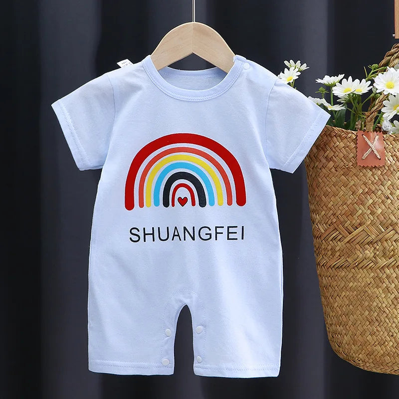 Summer Romper Baby Girls Clothes Cotton Short Sleeved Jumpsuit Newborn Baby Boy Clothes Bodysuit For Newborns