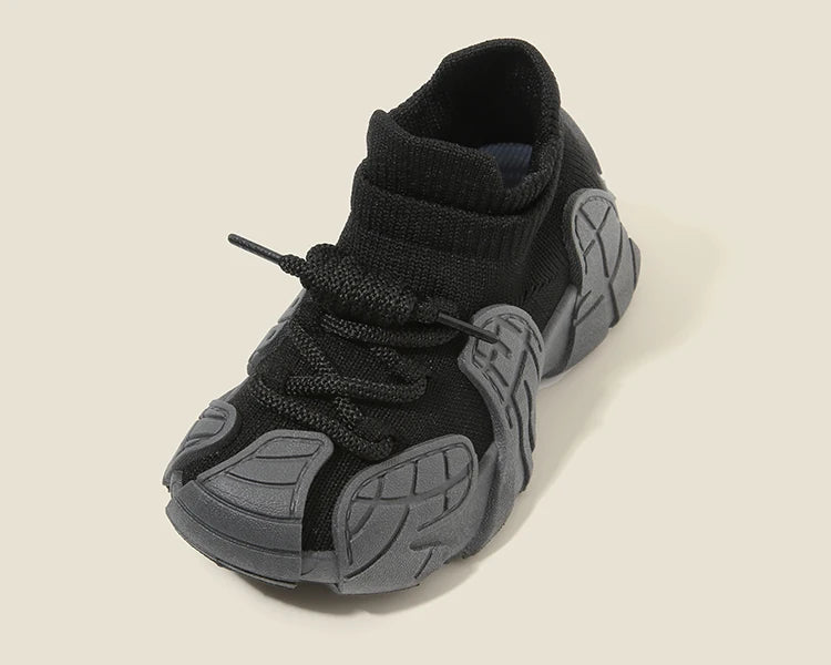 Kid Shoes Sneakers Fashion Knit Luxury Designer High Top Children Shoes Comfortable Casual Running Sports Tennis Shoes Boy Girls