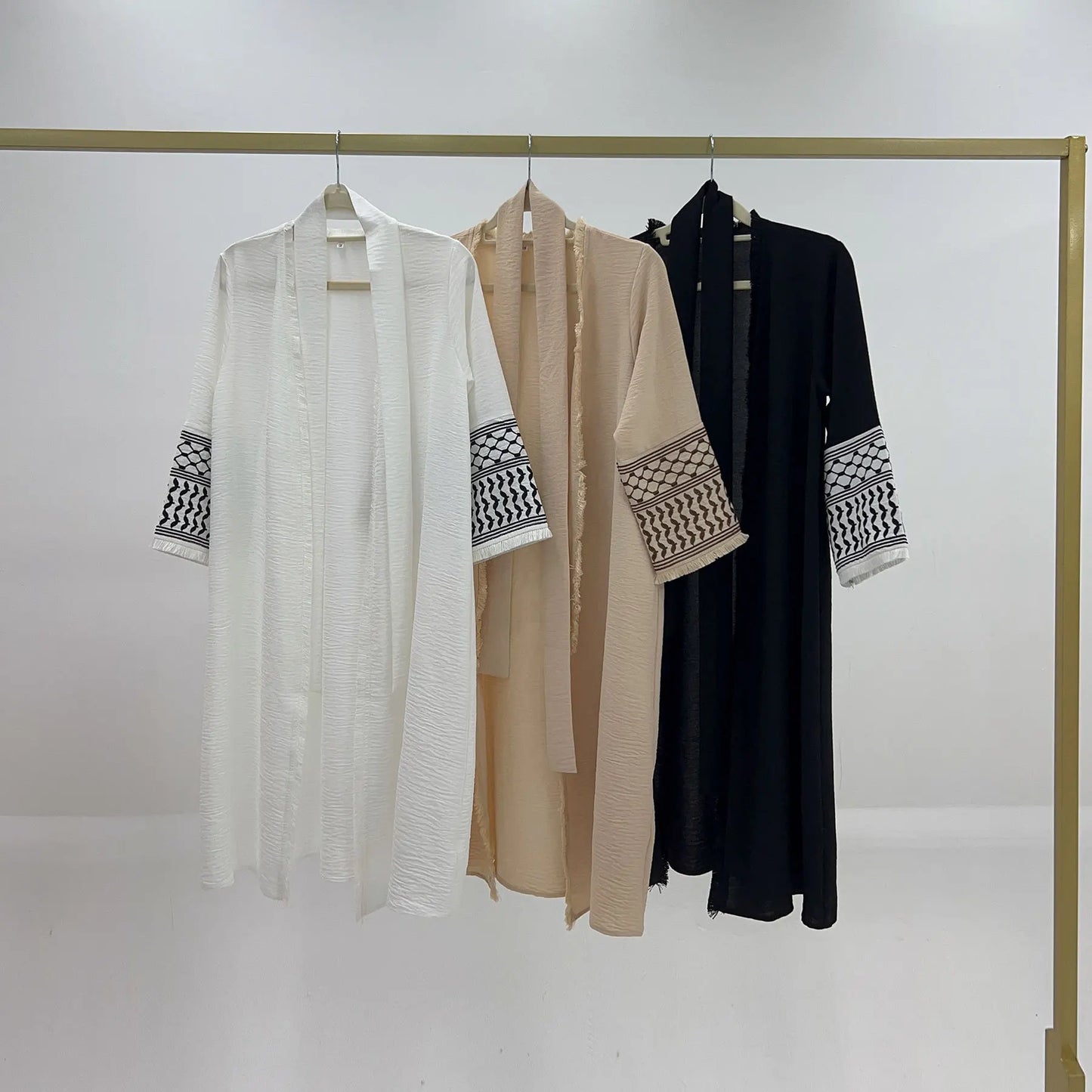 Mother and Daughter Abayas Dubai Muslim Women Kids Girls Maxi Dress Eid Djellaba Jalabiya Turkey Kimono Cardigan Islamic Robe