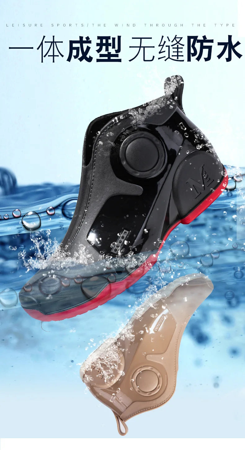 Motorcycle Boots Men Waterproof Riding Off-road Reflective Breathable Comfortable High Quality Wear-resistant Fishing Water Shoe