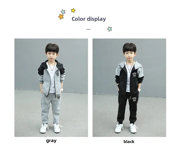 Boys Spring/autumn 2024 New Arrival Fashionable Baby Trendy Brand 2-piece Set Cool Kids Clothes For Little Ones