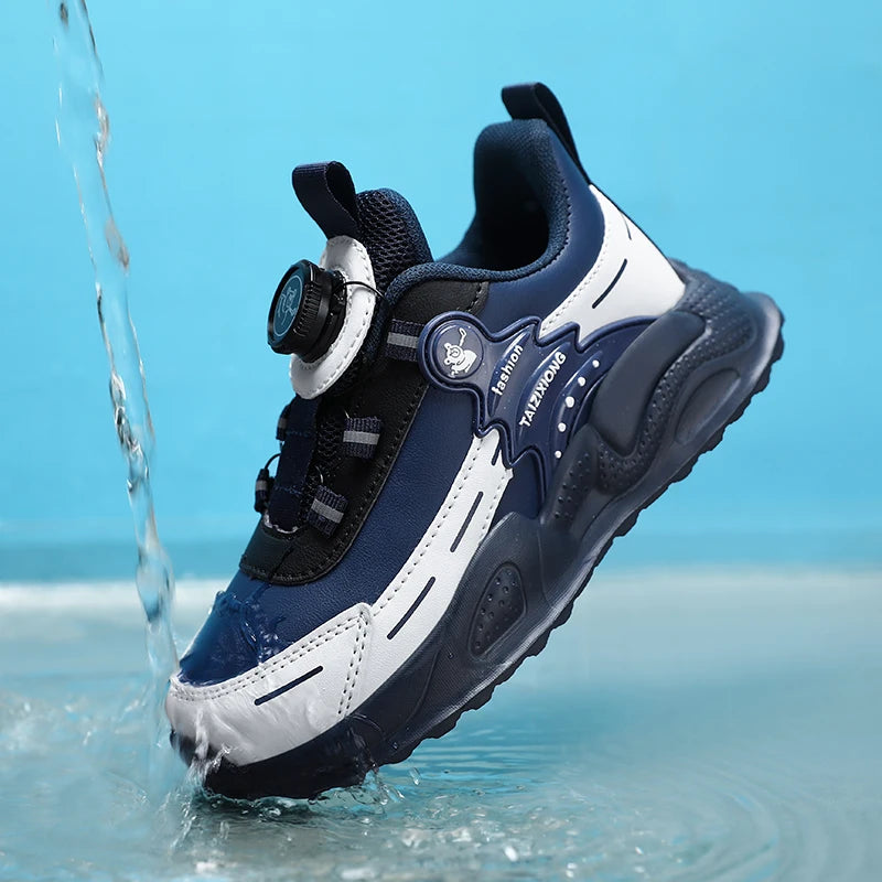 Children Sneaker Boys Casual Shoes Leather Student Walking Shoes Kids Non-slip Lightweight Girls Sports Running Tennis Footwear