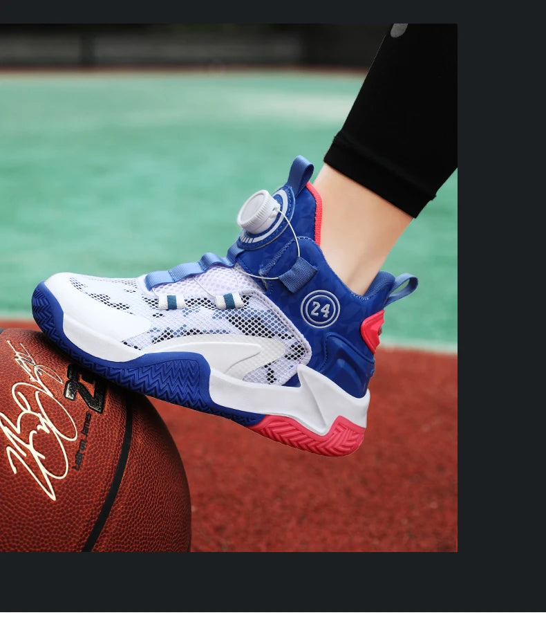 2025 New Children's Basketball Sports Shoes for Boys High Quality Running Kids Shoes Child Sneakers Non-Slip School Shoes