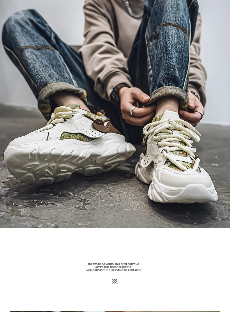 2024 New Shoes For Men Sneakers Male Casual Mens Shoe Big Shoelace Trainer Race Breathable Shoes Fashion Loafers Running