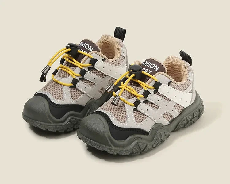 Kids Casual Footwear Boy Girl Outdoor Lightweight Running Sports Shoes Crash Resistant Toe Baby Infant Toddler Children Sneakers