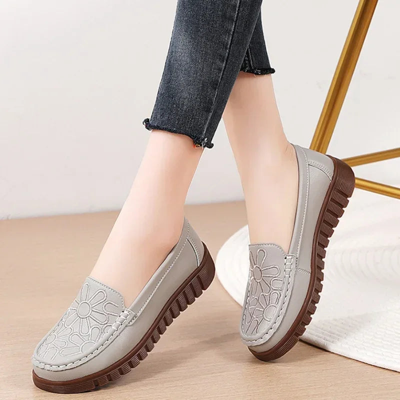 Women's Shoes Slip-on Loafers Ladies Casual Shoes Platform Wedge Moccasins Sneakers Comfortable Flat Shoes Zapatos Mujer 2024