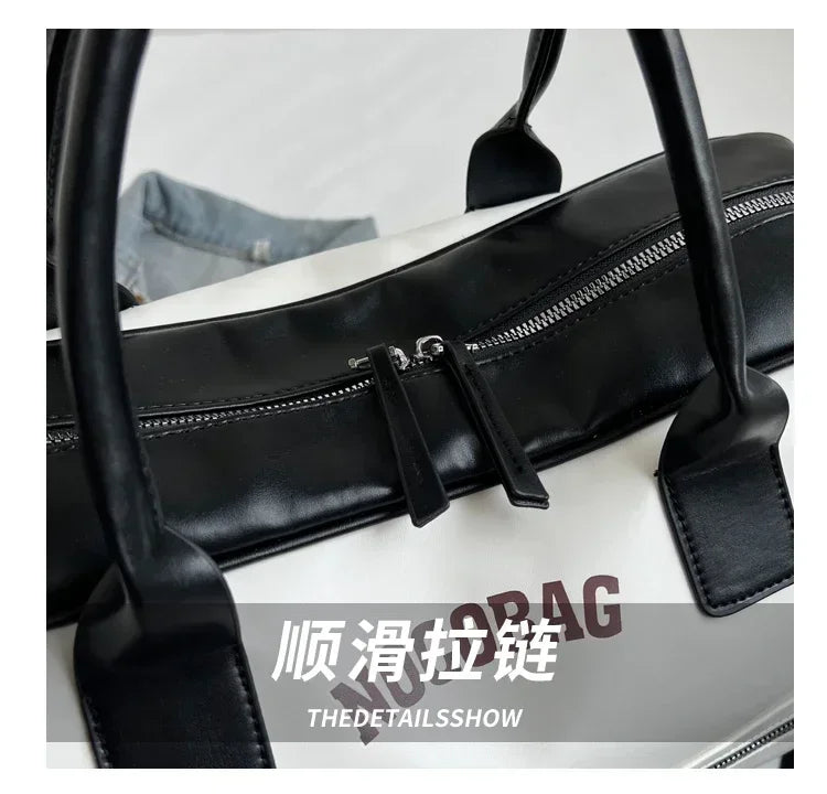 Large Capacity PU Zipper Travel Bag 2025 New High Quality Brand Simplicity Waterproof Luxury Leisure Vacation Luggage Bag