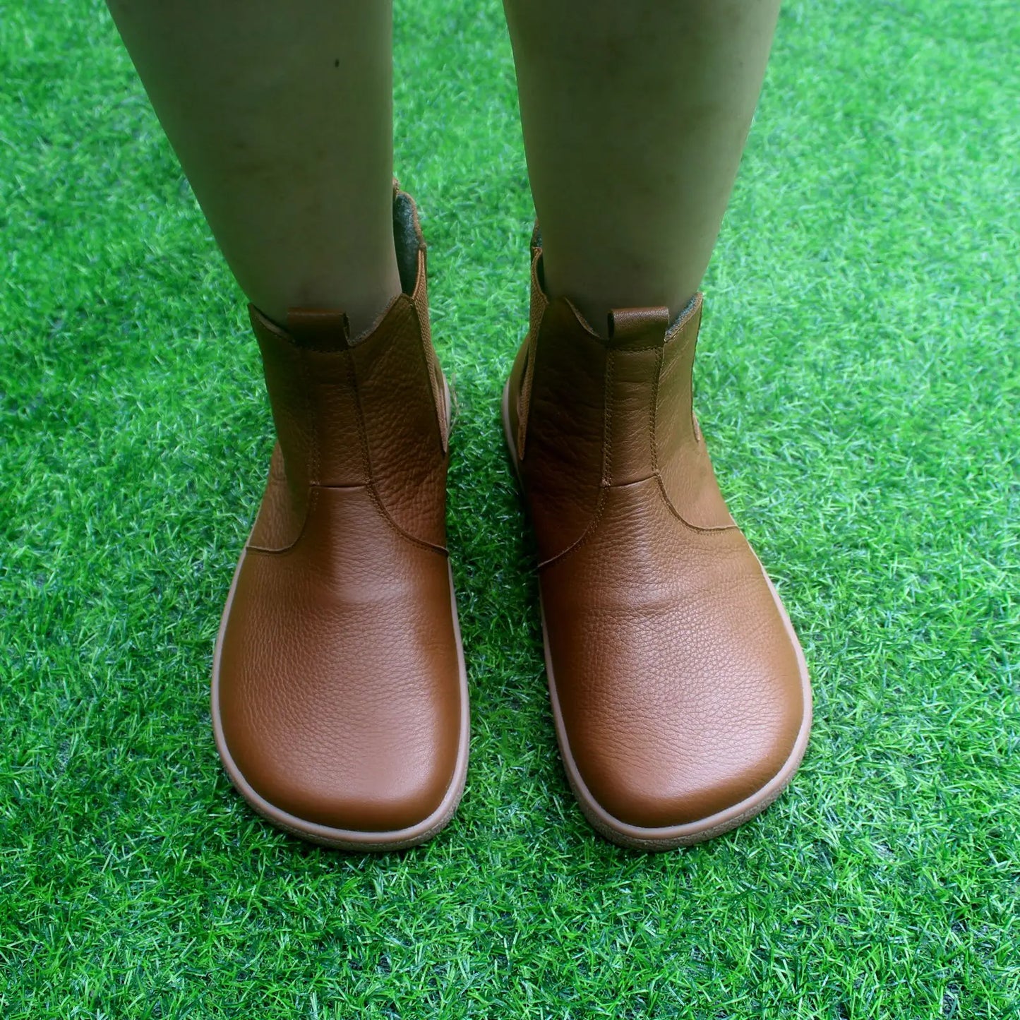 Barefoot Leather Boots With Wool Linning Inside For Women  man Zero Drop Wider Toes Box