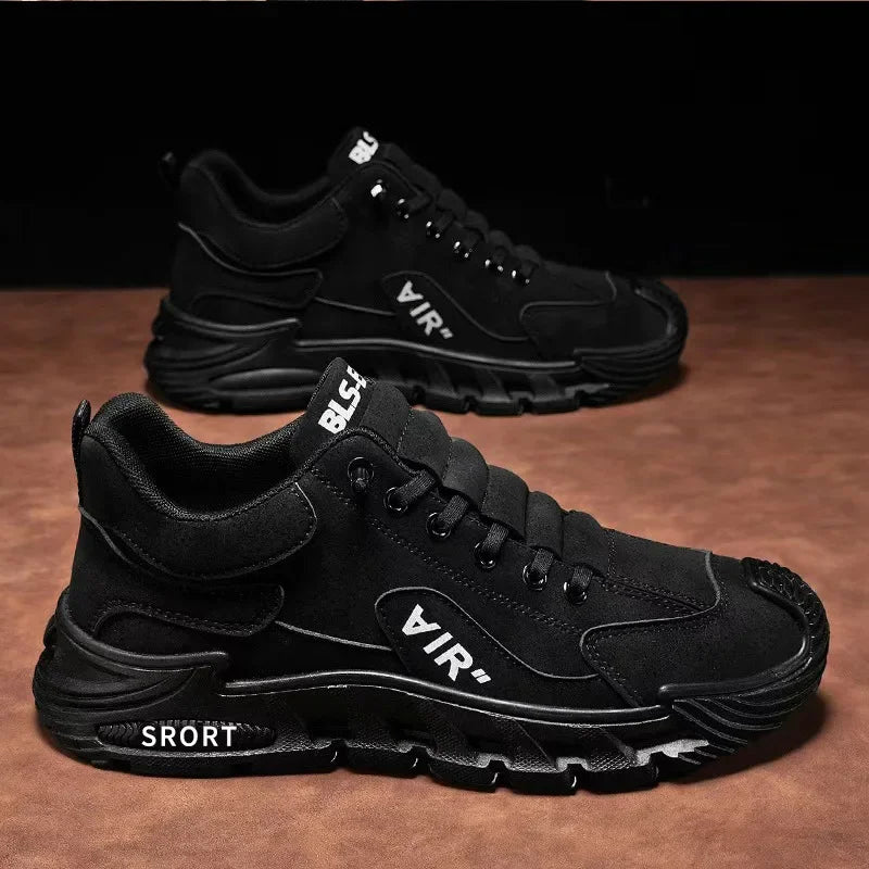 Men's Work Shoes 2025 New  Breathable Slip-On Anti-Slip Wear-Resistant Casual Sports Shoes Thick Bottom Labor Protection