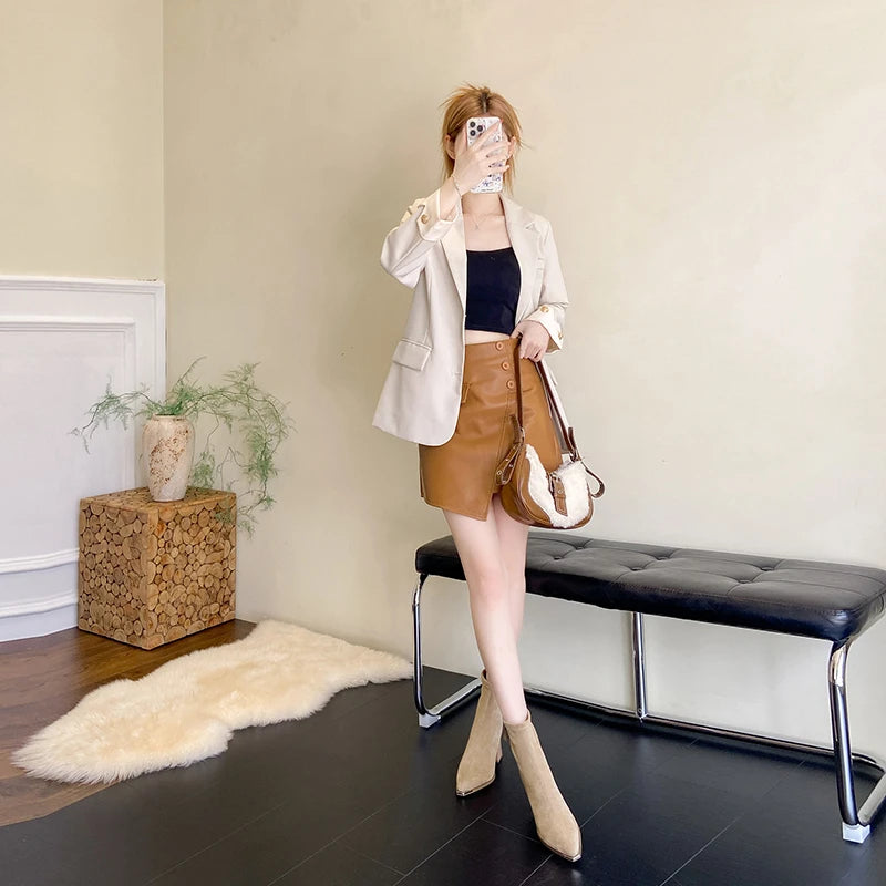 Fashion Pointed Toe Suede Single Boots 2025 New Temperament Block Heel Fashion Boots Booties Women