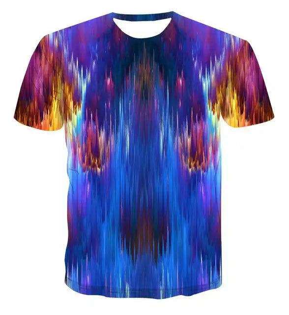 2022 New Summer Men's 3d T-shirt Casual Short-sleeved O-neck Fashion Funny Printing T-shirt Men and Women T-shirt High-quality