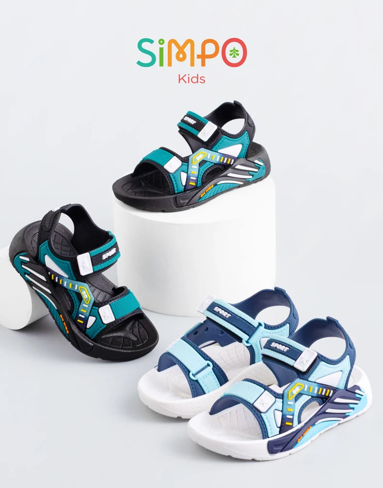 One Pairs of Summer Kids' Sandals Unisex Soft Bottom Casual Beach Shoes for Primary School Students