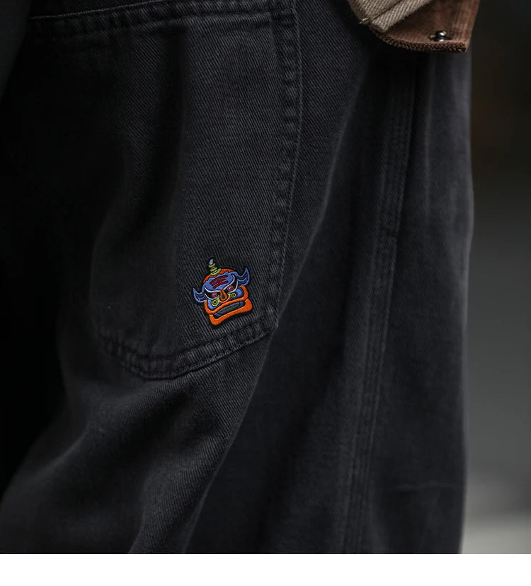 Japanese Streetwear High Quality Cargo Pants For Men Clothing Harajuku Casual Straight-Leg Trousers Korean Fashion Baggy Pants