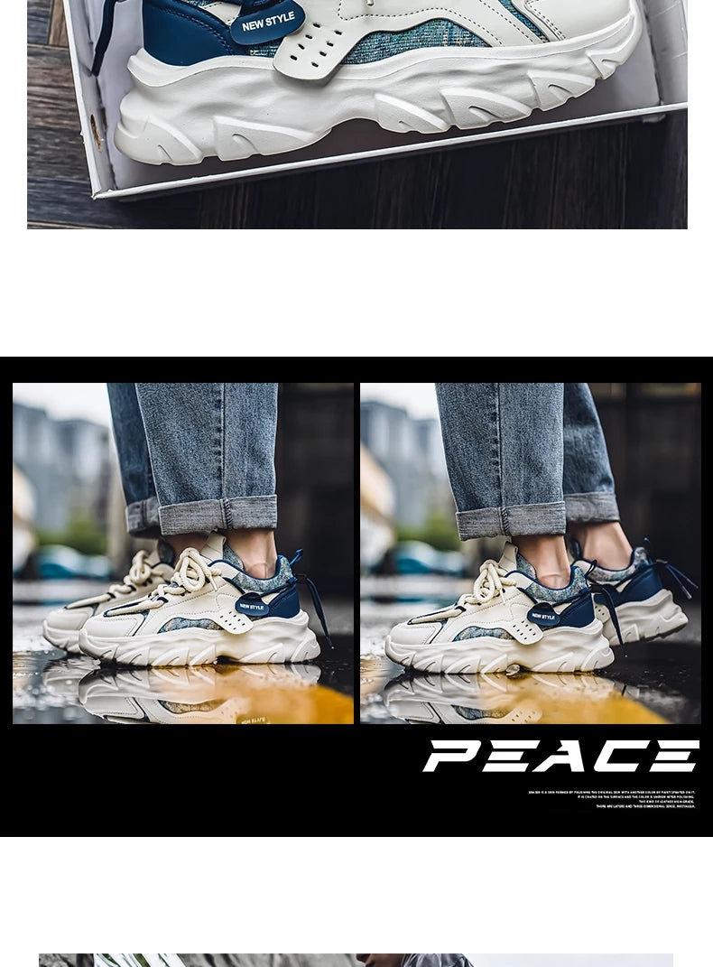 2024 New Shoes For Men Sneakers Male Casual Mens Shoe Big Shoelace Trainer Race Breathable Shoes Fashion Loafers Running