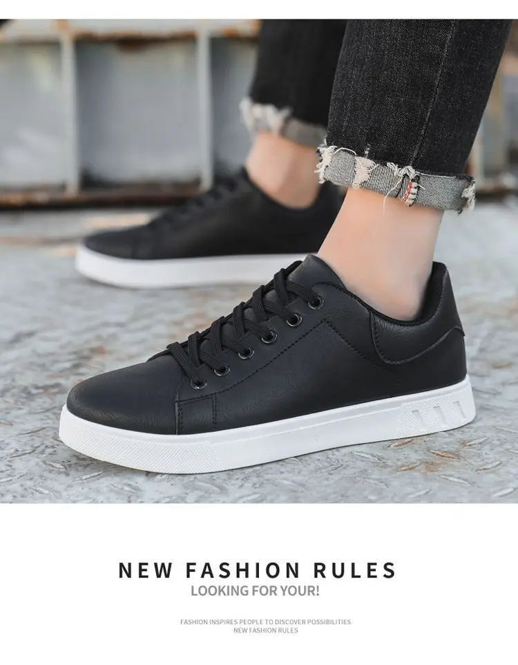 Casual Shoes Loafers British Leather Sneakers Flats Shoes Classic Men Leather Shoes Spring Summer New Trendy All-match Platform