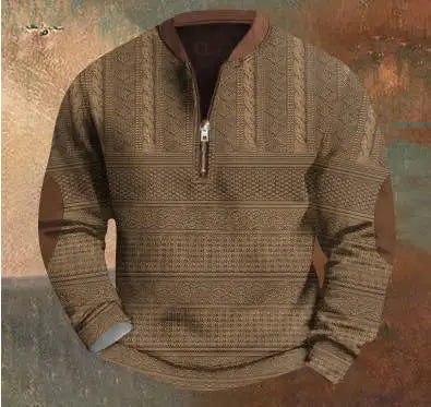 Hoodie Men's Half Zipper Sweatershirt 2024 Autumn/Winter New Thick Warm High Collar Men Jacket Coat Euro Size S-5XL D0259