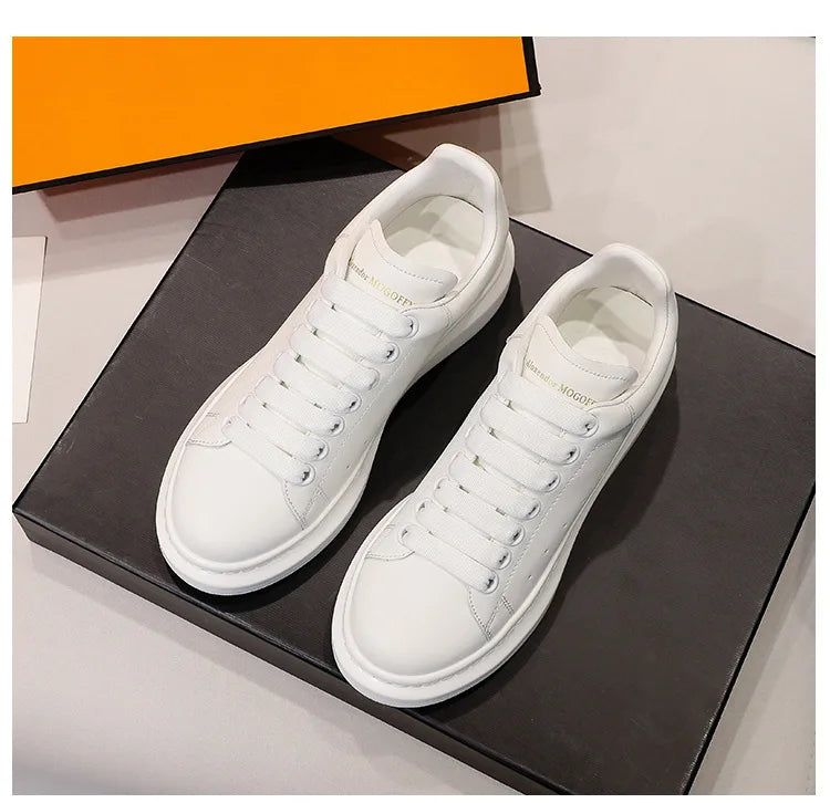 2024 Classic Leisure Sports Sneakers Height Increasing Lovers With Men's and Women's Thick Bottom fFlat Lace-up Waterproof Shoes