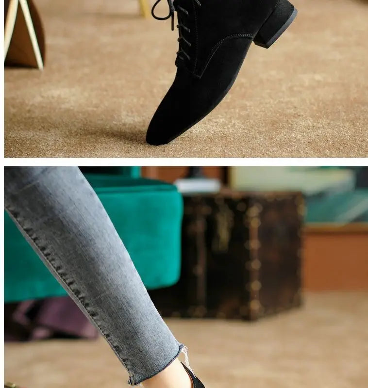 Super High Heel Boots High Heel Shoes Thick Heel Short Boots Autumn Winter 2025New Waterproof Platform Single Boot Women Boots