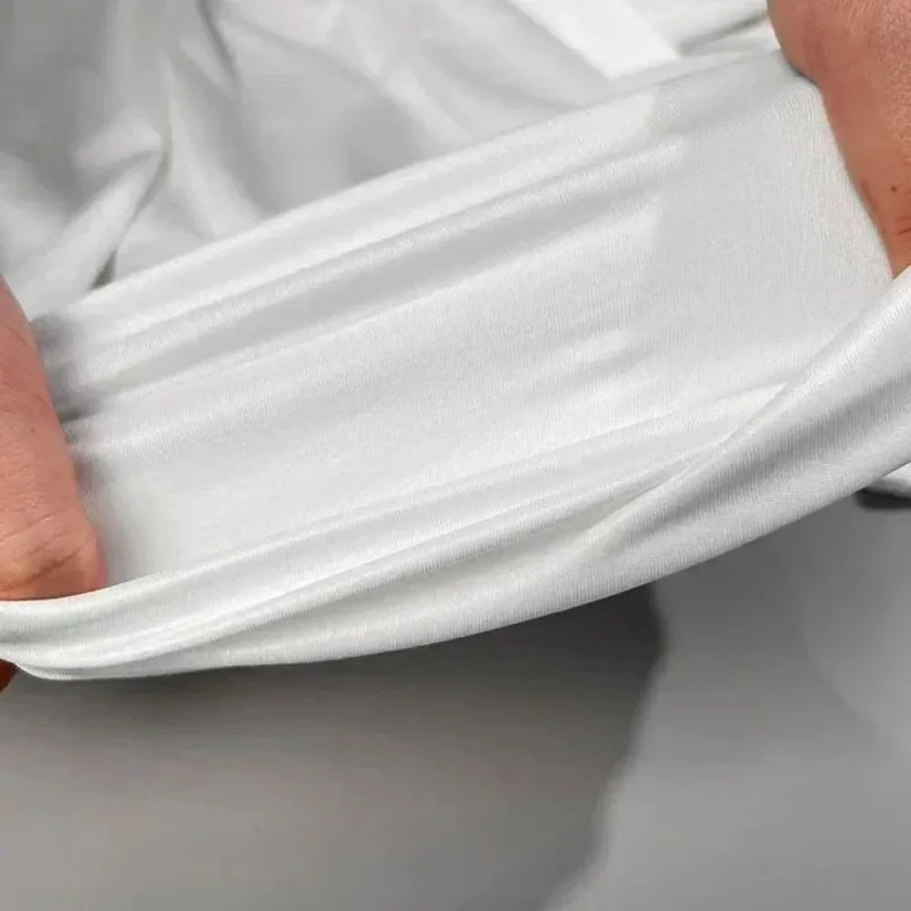 Hot selling summer men's gym training letter printed polyester micro elastic breathable round neck T-shirt outdoor sports top