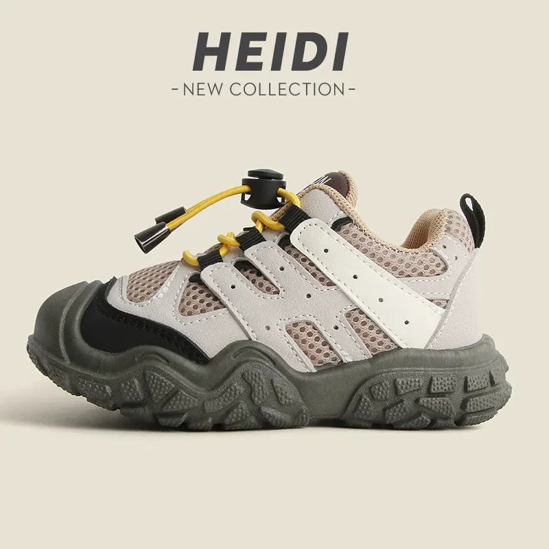 Kids Casual Footwear Boy Girl Outdoor Lightweight Running Sports Shoes Crash Resistant Toe Baby Infant Toddler Children Sneakers