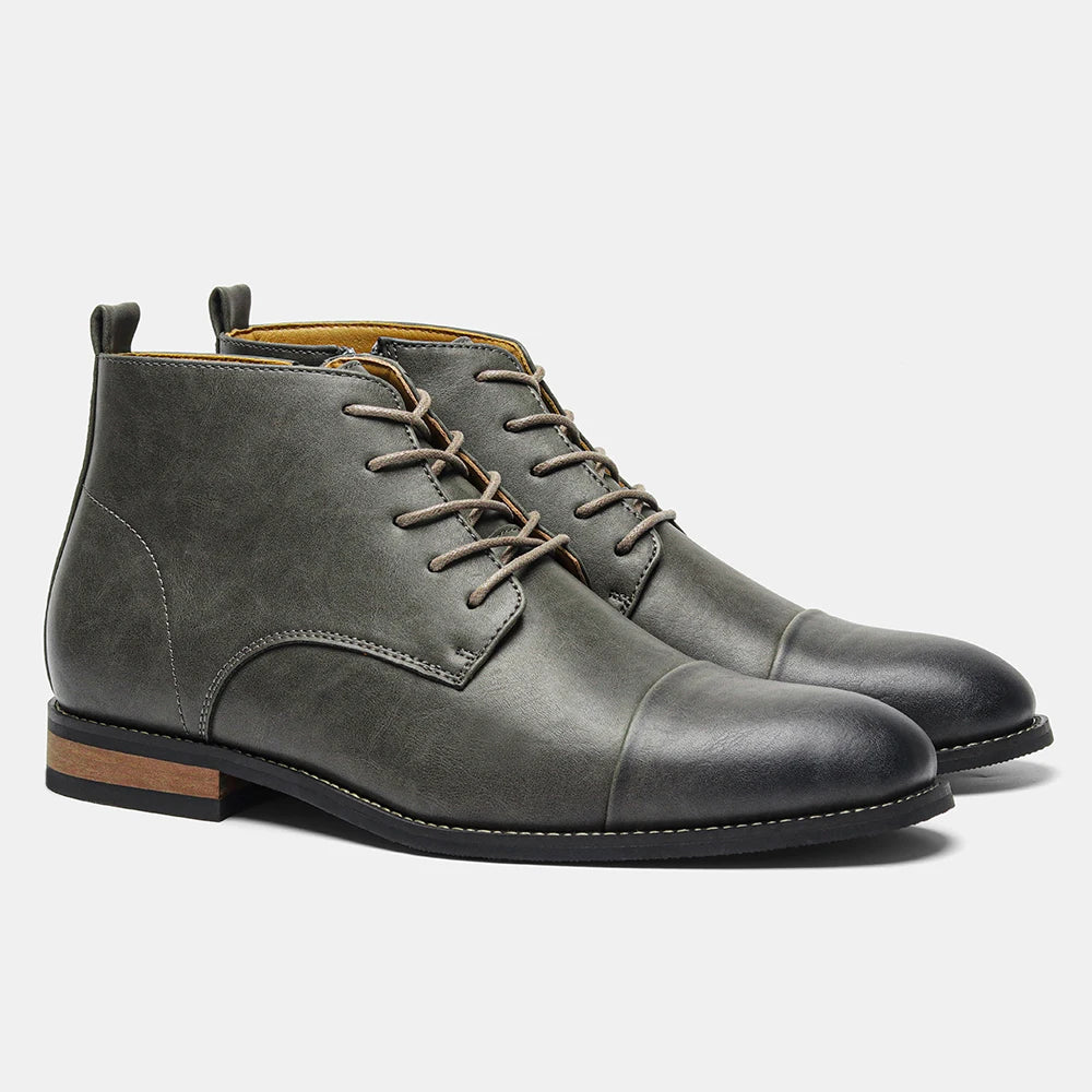 Boots Men Comfortable Fashion 2025 Brand Boots Leather
