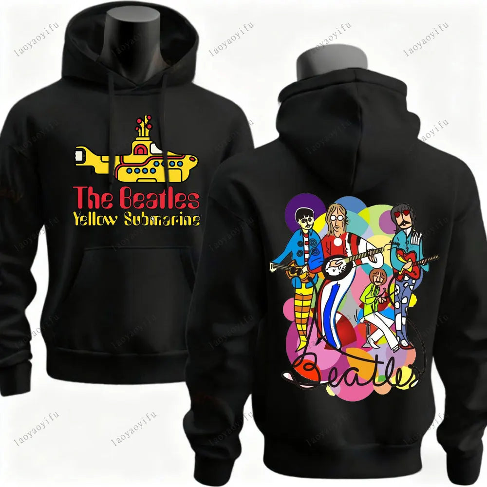 The Beatles Hoodie Men Hoodie Street Fashion Drop Shoulder Hoody Streetwear Long Sleeve Sportswear Streetwear Aesthetic Clothes