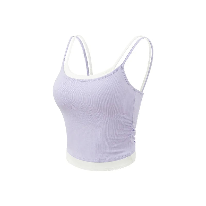 Yoga Tank Tops Built In Bra Women Backless Gym Top Yoga Clothing Sleeveless Shirts Workout Outfits Yoga Tank Tops Sports Vest