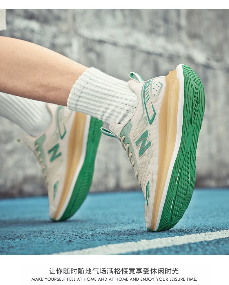 Sports Shoes for Men Mesh Breathable Comfortable Outdoor Sports Trendy Lace-up Sneakers 2025 New Casual Running Shoes for Man