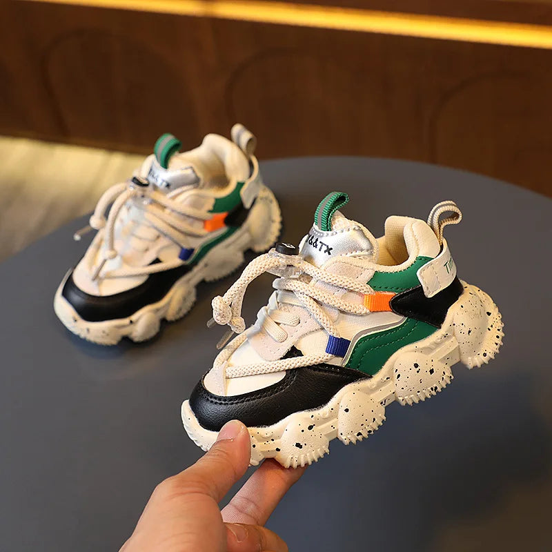 Children Casual Sneakers Kids Casual Sports Shoes Boy Girl Soft Sole Anti-slip Leisure Shoes Running Shoes 3 4 5 6 Year