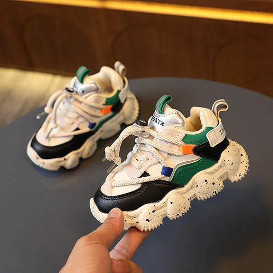 Children Casual Sneakers Kids Casual Sports Shoes Boy Girl Soft Sole Anti-slip Leisure Shoes Running Shoes 3 4 5 6 Year