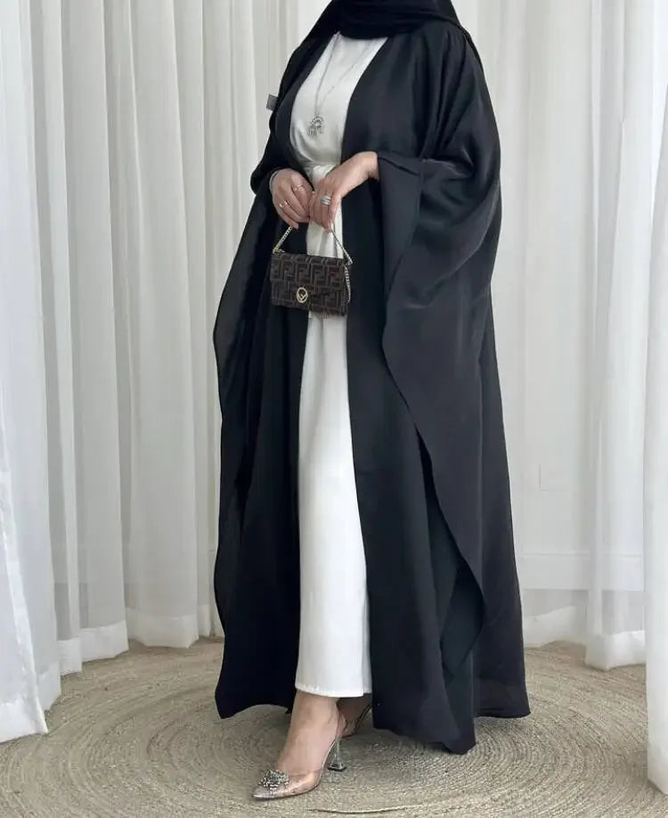 New Mother and Daughter Abaya Dubai Muslim Women Kids Girls Maxi Dress 2pcs Set Eid Djellaba Jalabiya Turkey Kimono Islamic Robe