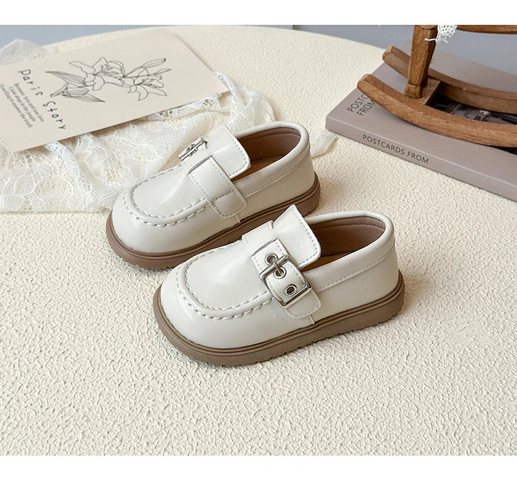 Kids Leather Shoes Autumn 2025 New Korean Edition Girls' Princess Shoes Little Girls' Baby Soft soled Casual Shoes Size 21-30