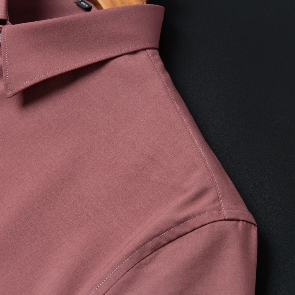 Men's Formal Business Short Sleeve Dress Shirt Wrinkle Free Regular Fit 4-Way Stretch Button Up Shirts for Spring Summer Holiday