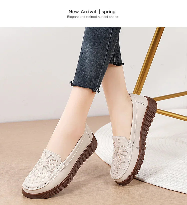 Women's Shoes Slip-on Loafers Ladies Casual Shoes Platform Wedge Moccasins Sneakers Comfortable Flat Shoes Zapatos Mujer 2024