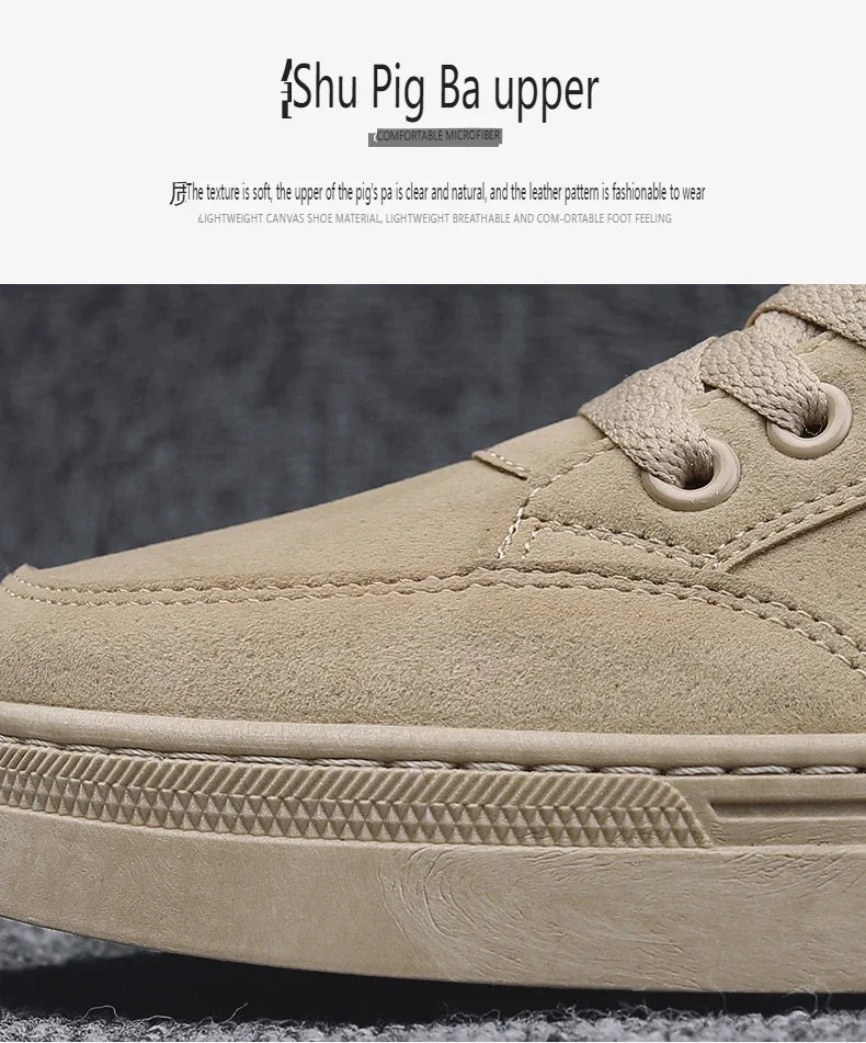 Men's Shoes 2025 New Spring Work Safety Shoes, Anti-slip, Wear-resistant, Versatile Casual Sports Work Shoes, Men's Board Shoes