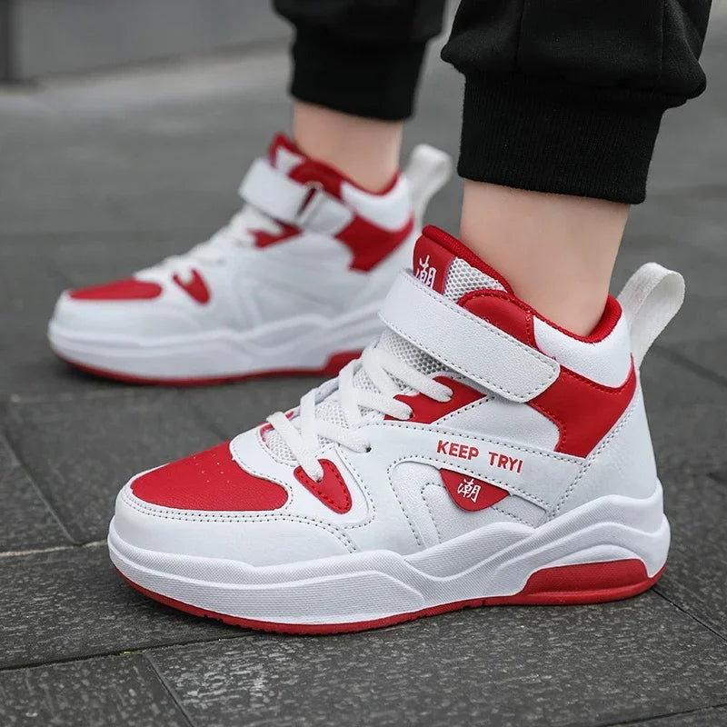 2025 Autumn Children Sneaker Boys Shoes Girls High Top Skateboard Shoes Kids Walking Sports Tennis Shoes for Boy  kids shoes