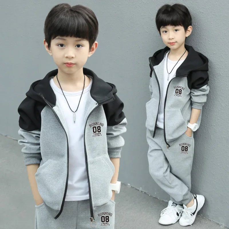 Boys Spring/autumn 2024 New Arrival Fashionable Baby Trendy Brand 2-piece Set Cool Kids Clothes For Little Ones