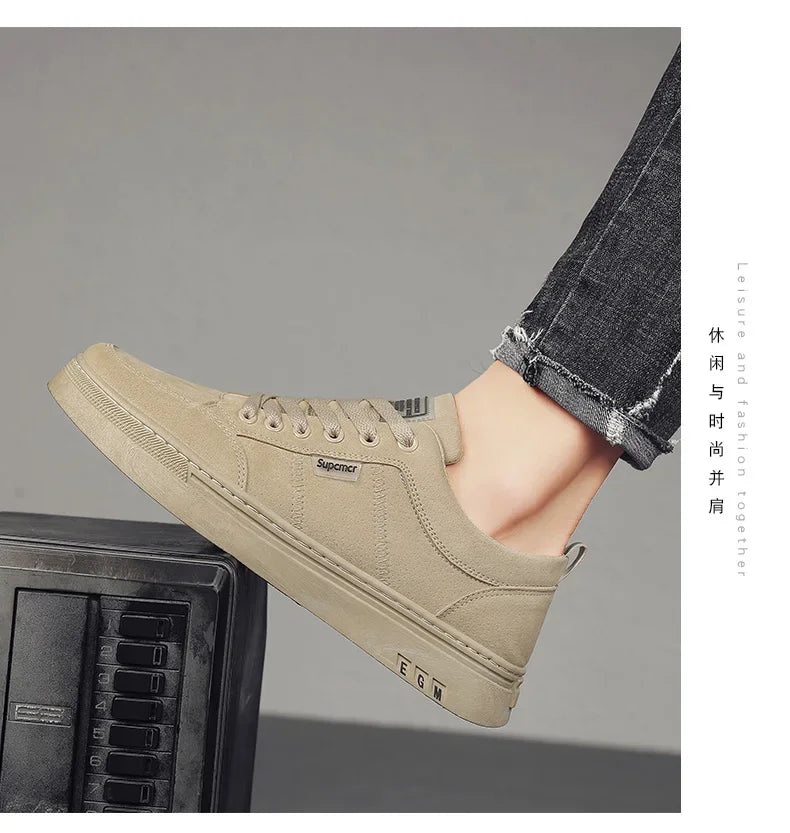 Men's Shoes 2025 New Spring Work Safety Shoes, Anti-slip, Wear-resistant, Versatile Casual Sports Work Shoes, Men's Board Shoes