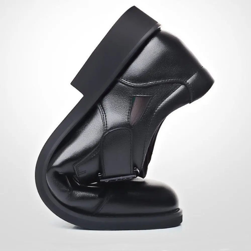 Classic Business PU Sandals Men Breathable Comfortable Hollow Leather Shoes Outwear Beachwear Men's Slippers Shoes Male