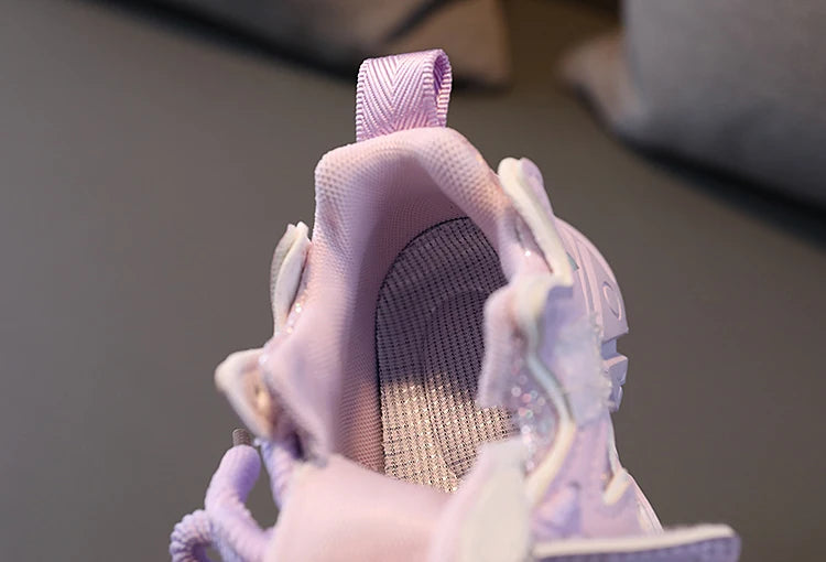 Children's Shoes 2024 New Toddler Girls Sport Shoes Soft Sole Breathable Outdoor Tennis Fashion Kids Sneakers EU21-30