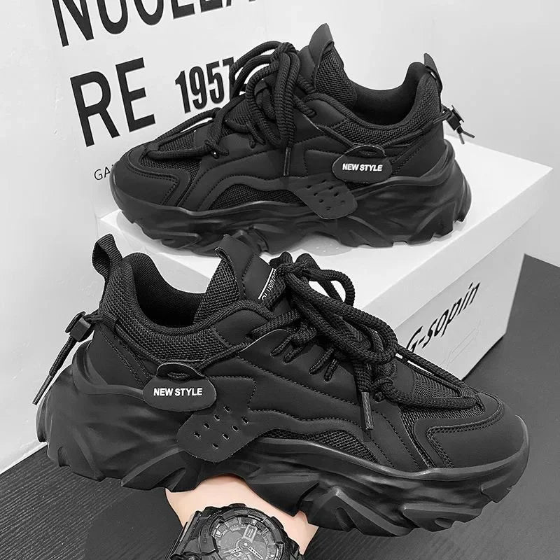 Fashion Men Casual Shoes Hot-selling Men's Platform Sneakers Comfortable Breathable Hard Wearing Men Running Shoes Tenis Hombres