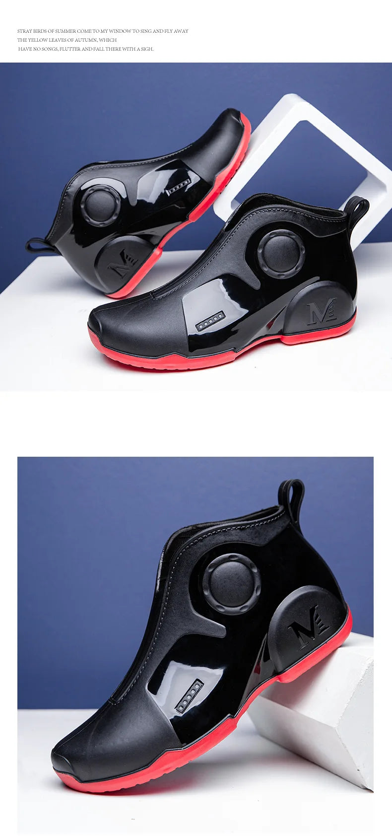 Motorcycle Boots Men Waterproof Riding Off-road Reflective Breathable Comfortable High Quality Wear-resistant Fishing Water Shoe