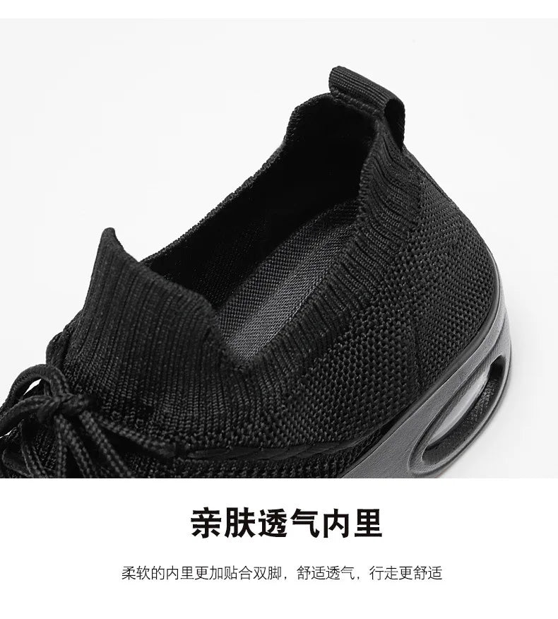 Dance Shoes for Women Stylish Dance Sneakers with Thick Soles Lightweight Fashion Walking Shoes Height Increasing Lady Flats