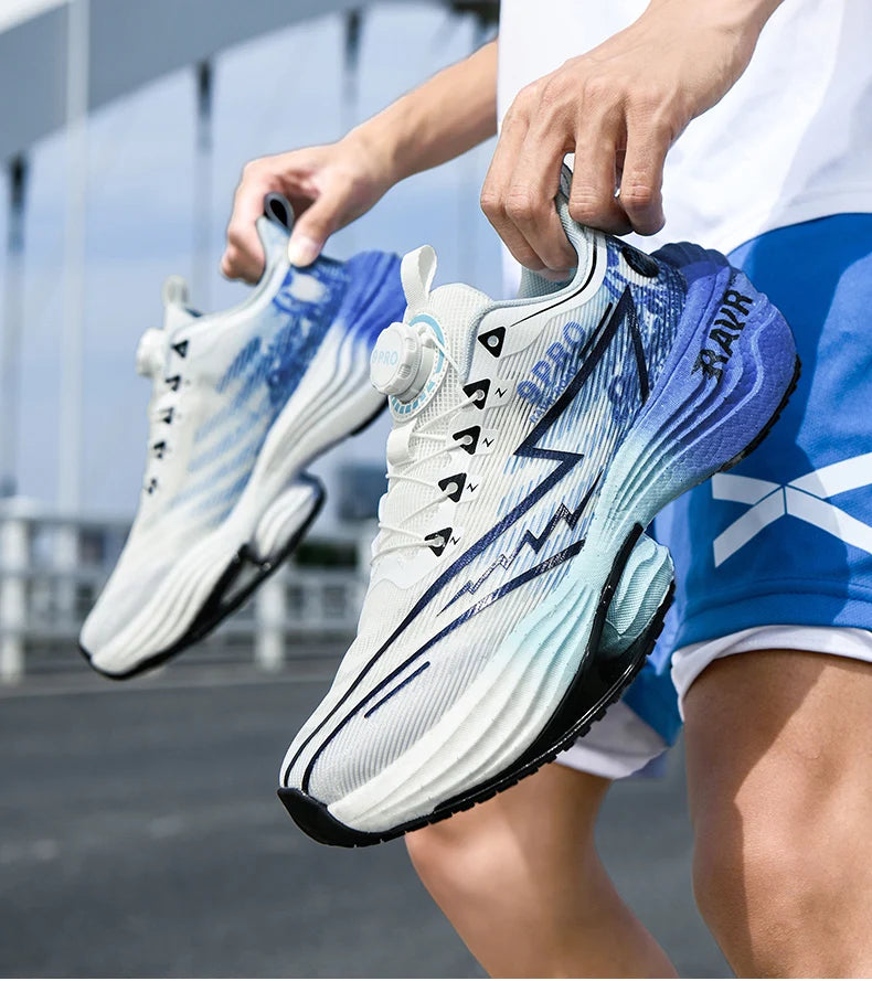 2025 New Men's Running Shoes Cushioning Carbon Plate Racing Marathon Athletic Shoes Comfortable Non-slip Sports Tennis Shoes