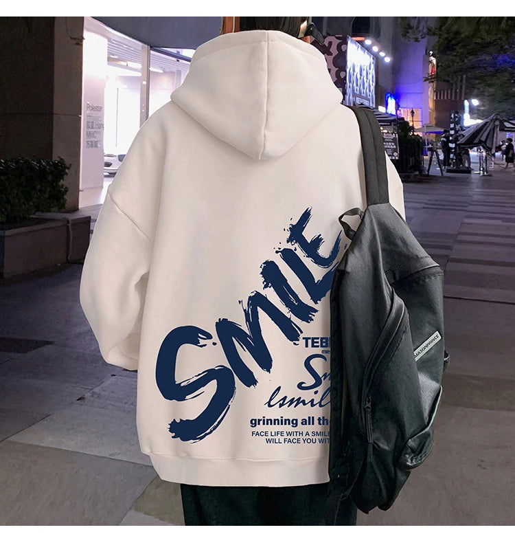2025 New Men's Fashion Brand Hooded Sweatshirt for Spring and Autumn, Hoodie with Hong Kong Style, Loose Outerwear